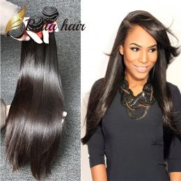 Wefts Raw Indian Hair Weft 3 bundles Unprocessed Human Silky Straight Natural Colour Weaves