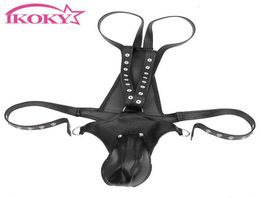 GStrings Ikoky Sm Self Bondage Pants Sex Toys for Man Sexy Male g Strings Underwear Adult Games Role Play Erotic Products7904759