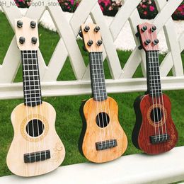 Guitar Mini Four stringed Qin Girl Toy Soundtrack Guitar Instrument Model Childrens Plastic Toy Music Model Baby Q240530