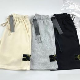 Mens Shorts Solid Colour Track Pant Casual Couples Joggers Pants High Street For Man Reflective Short Womens Hip Hop Streetwear Size Dr Ot5Pu