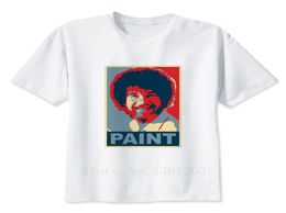 bob ross Men Basic T shirts Solid Top Tees Slim Fit Male O Neck tshirt Fashion short sleeve 2019 Design t shirt for6443365