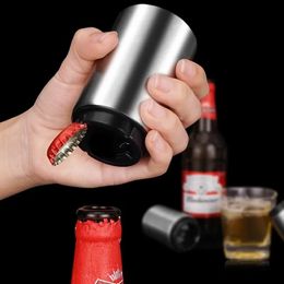 Stainless Steel Automatic Beer Bottle Opener Press Metal High end Wine Driver 240530