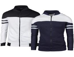 Spring Autumn Men Golf Jackets Coat Striped Patchwork Slim Fit Jackets For Men Casual Sport Jacket Male Man Sportwear Tops1916465