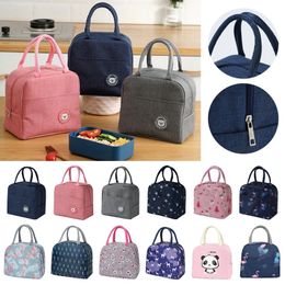 Lunch Bag Handle Insulation cooler bag for Women kid Box picnic travel Portable Food Storage Breakfast Thermal 240517