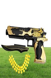 Mini Desert Eagle Alloy Toy Gun Model Pistol Soft Bullet Black Blaster Airsoft Small for Kids Children festival Gifts2611641