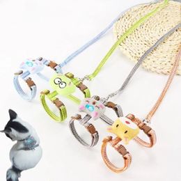 Cat Carriers Adjustable Pet Traction Lead Rope Walking Chest Straps