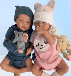 Reborn Baby Doll 17 Inch Lifelike Newborn Girl Baby Lifelike Real Soft Touch Maddie with HandRooted Hair High Quality Handmade AA7725113