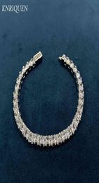 Classical 925 Sterling Silver 44mm Simulate Diamond Created Moissanite Strand Wedding Bracelet for Women Fine Jewellery GIft 16CM3170292