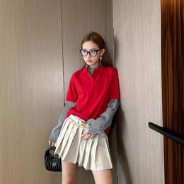 Two Piece Dress Mm24 Summer Fashionable Metal Belt Decorative Temperament Academy Style Slim Versatile Pleated Short Skirt Series