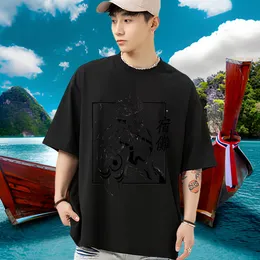 Fashion Designer T shirt Black Oversized Sports Casual Tshirts Cotton Breathable Short Sleeve High Quality Clothes