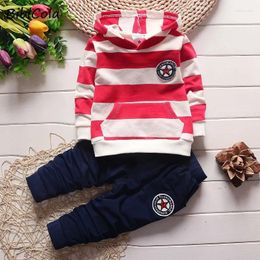 Clothing Sets CUTEMOON Baby Boy Set Infant Sports Kid Hoodies Pants Suit Toddler Girl Striped Tracksuit Children Clothes