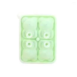 Baking Moulds Silicone Animal Shape Ice-cube Mould Solid Colour 4 Grid Mould Moulding Tool