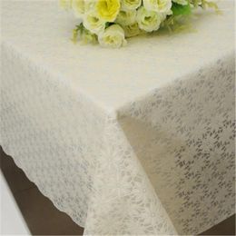 Table Cloth 010 Beige PVC Tablecloth Tea Cup Mat Cover Runner Water Oil Proof Dining Kitchen