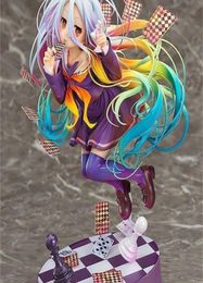 Anime Figures 20CM NO GAME NO LIFE GAME LIFE White 3 Generation Poker 18 Scale PVC Figure Collectible Figurines Toy Model Gift T22321848