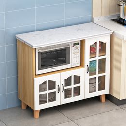 Light Luxury Wooden Kitchen Cabinets Modern Simple Kitchen Furniture Guest Restaurant Tea Cabinet Home Kitchen Storage Cabinet