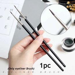 Makeup Tools 1 Pc Hot Women Beauty Mink Hair Black Fine Eyeliner Brush Eyebrow Cream Brush Eyeliner Pen Makeup Brushes Eyes Cosmetic Tools z240529