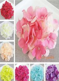 15CM59quot Artificial Hydrangea Decorative Silk Flower Head For Wedding Wall ArchDIY Hair Flower Home Decoration accessory pro9489861