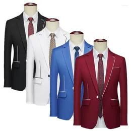 Men's Suits Fashion Men Casual Suit Unique Design For Weddings Dances Parties Patchwork Blazer Slim Fit Jackets