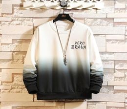 Autumn Spring Hoodies Sweatshirt Mens Black White Hip Hop Punk Pullover Streetwear Casual Fashion Clothes Plus OVER Size 5XL3291844