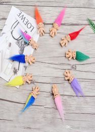 Colourful Hair Troll Doll Family Members Daddy Mummy Baby Boy Girl Leprocauns Dam Trolls Toy Gifts Happy Love Family4705472