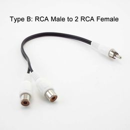 Universal RCA Cable 3.5mm Jack Plug Stereo Audio Cable to 2RCA Socket Female to male to Headphone 3.5 AUX Y Adapter Audio Cables