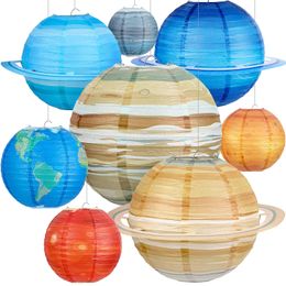 Space Paper Lanterns Planets Lanterns Out This World Solar System Lanterns Kid Classroom Science Birthday Outer Space Party