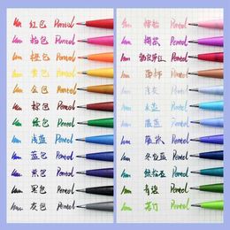 Japan Pentel Touch Sign Pens Fude Soft Flexible Tip 36 Colours Available New Pastel Colour Brush Lettering Pen