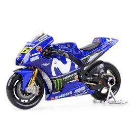 Diecast Model Cars Maisto 1 18 2018 GP Racing Yamaha YZR M1 Factory Racing Team 46# 25# Die Cast Vehicles Collectible Motorcycle Model Toys Y240530KQYY