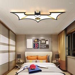 Chandeliers LED Child Study Creative Remote Control Bat Ceiling Lights For Bedroom Hanging Lamp In The Living Room Lighting