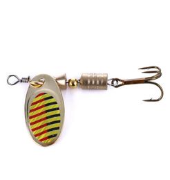 HENGJIA 200pcslot Spinner Spoon fishing lure Metal Jig Bait Crankbait Artificial Hard lure with Treble hook 57cm 32g3947872