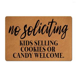 Carpets Doormat Kitchen Carpet Non-Slip Decor No Soliciting Signs Kids Selling Cookies Or Candy Floor Mat For Children Room