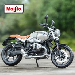 Diecast Model Cars Maisto 1 12 BMW R nineT Scermber Die Cast Vehicles Collectible Hobbies Motorcycle Model Toys Y240530FP50
