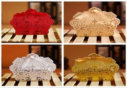 Red White Gold Laser Cut Wedding Favour Boxes Wedding Candy Box Casamento Wedding Favours And Gifts8941402