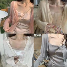 Scarves One Size Ladies Shawl High Quality Silk Spandex Sun Protection Clothing Knit Air-Conditioning Shirt