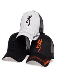 High Quality Browning Embroidery Baseball Cap Mens Hip Hop Tide Hat Ladies Summer Breathable Mesh Outdoor Sun Trucker H278333247176004