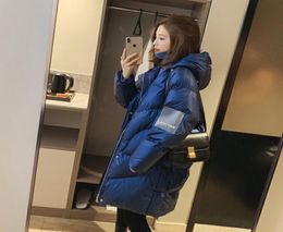 Fashion Women Down Jacket Warm Plus Casual Outerwear Long Winter Jacet With Letter Lucky Five Size S M Colour Pink17571480