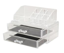 Portable Transparent Makeup Organizer Storage Box Acrylic Make Up Organizer Cosmetic Makeup Storage Drawers Christmas2749486