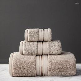 Towel Egyptian Long Staple Cotton Bath Set Solid Colour Thicken Bathroom Soft Comfortable Adult