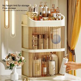 Storage Boxes Dustproof Makeup Organiser Bedroom Desktop Cosmetic Capacity Box With Transparent Door For