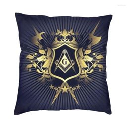 Pillow Freemasonry Sofa Cover 60 Cm Polyester Masonic Mason Throw Case Home Decor Seat Cool Pillowcase