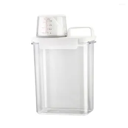 Storage Bottles Detergent Container For Washing Dust With Lid And Handle Laundry Box Sealed Rice Can Household Bucket