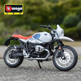 Diecast Model Cars Bburago 1 18 BMW R nineT Urban GS original Authorised simulation alloy motorcycle model toy car gift collection Y240530WGOB