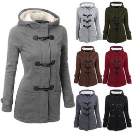 Plus Size Hooded Parka Jacket Contemporary Outerwear for Stylish Women Parka Hoodie with Wool-Like Trim AST485680