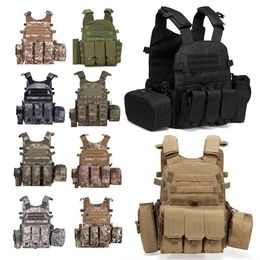 Outdoor Sports Tactical Molle Vest Airsoft Paintall Shooting Outdoor Camouflage Body Armor Combat Assault Waistcoat NO06-028 Niewt