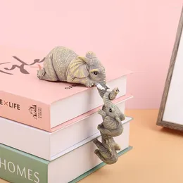 Garden Decorations 3pcs/set Cute Elephant Figurines Holding Baby Resin Crafts Home Furnishing Gift Maternal Love Animal Figures