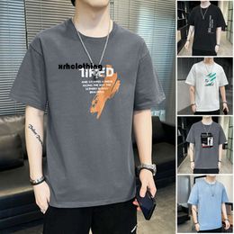 dresses New T-shirt, half sleeved, youth loose round neck top, Instagram, trendy brand, summer short sleeved men's clothing