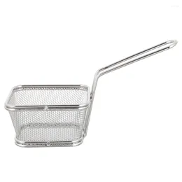 Pans Basket Fried Food Strainer Air Fryer Deep Pot With Stainless Steel Household Frying Snack Kitchen Gadget Metallic Line Filter