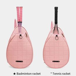 Outdoor Sports Large Capacity One Shoulder Diagonal Straddle Tennis Bag Racquet Oxford Fabric Waterproof Badminton 240529