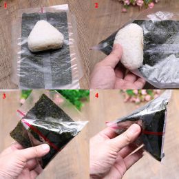20Pcs Double Layers Triangle Rice Ball Packing Bag Seaweed Onigiri Sushi Bag Sushi Making Packaging Bag Tools Accessories
