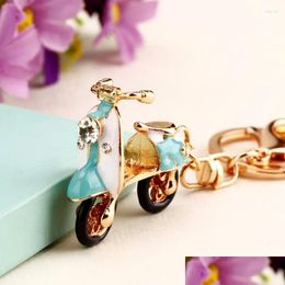 Keychains Lanyards Latest Keychain Car Ms. Bags Pendants Gift Cute Electric Bike Drop Delivery Fashion Accessories Dhqel